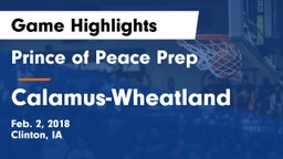 Prince of Peace Prep  vs Calamus-Wheatland  Game Highlights - Feb. 2, 2018
