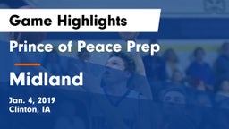 Prince of Peace Prep  vs Midland  Game Highlights - Jan. 4, 2019