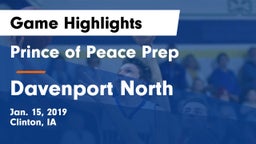 Prince of Peace Prep  vs Davenport North  Game Highlights - Jan. 15, 2019