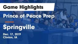Prince of Peace Prep  vs Springville  Game Highlights - Dec. 17, 2019