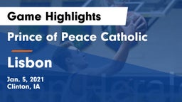 Prince of Peace Catholic  vs Lisbon  Game Highlights - Jan. 5, 2021