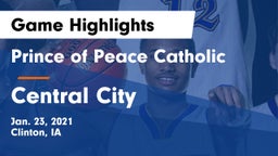 Prince of Peace Catholic  vs Central City  Game Highlights - Jan. 23, 2021