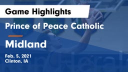 Prince of Peace Catholic  vs Midland  Game Highlights - Feb. 5, 2021