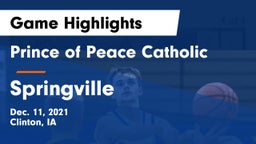 Prince of Peace Catholic  vs Springville  Game Highlights - Dec. 11, 2021