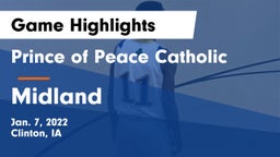 Prince of Peace Catholic  vs Midland  Game Highlights - Jan. 7, 2022