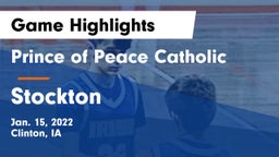 Prince of Peace Catholic  vs Stockton  Game Highlights - Jan. 15, 2022