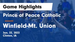 Prince of Peace Catholic  vs Winfield-Mt. Union  Game Highlights - Jan. 22, 2022