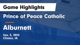 Prince of Peace Catholic  vs Alburnett  Game Highlights - Jan. 5, 2024