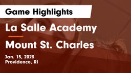 La Salle Academy vs Mount St. Charles Game Highlights - Jan. 15, 2023