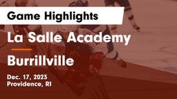 La Salle Academy vs Burrillville  Game Highlights - Dec. 17, 2023