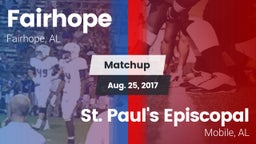 Matchup: Fairhope  vs. St. Paul's Episcopal  2017