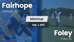 Matchup: Fairhope  vs. Foley  2017