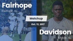 Matchup: Fairhope  vs. Davidson  2017