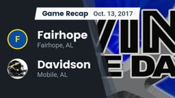 Recap: Fairhope  vs. Davidson  2017