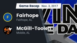Recap: Fairhope  vs. McGill-Toolen  2017