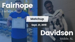 Matchup: Fairhope  vs. Davidson  2018