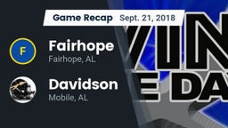 Recap: Fairhope  vs. Davidson  2018