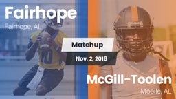 Matchup: Fairhope  vs. McGill-Toolen  2018