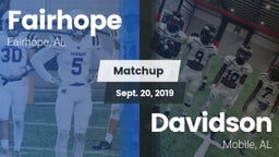 Matchup: Fairhope  vs. Davidson  2019