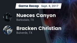 Recap: Nueces Canyon  vs. Bracken Christian  2017