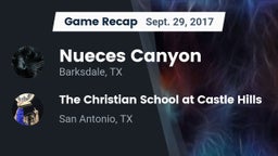 Recap: Nueces Canyon  vs. The Christian School at Castle Hills 2017
