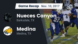 Recap: Nueces Canyon  vs. Medina  2017