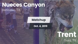 Matchup: Nueces Canyon High vs. Trent  2019