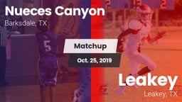 Matchup: Nueces Canyon High vs. Leakey  2019