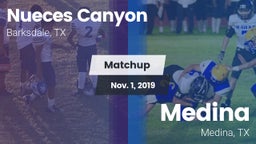 Matchup: Nueces Canyon High vs. Medina  2019