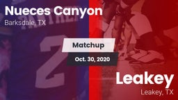 Matchup: Nueces Canyon High vs. Leakey  2020