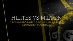Pensacola Catholic football highlights HILITES VS MILTON
