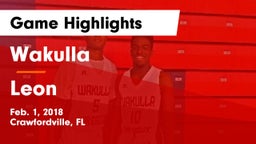 Wakulla  vs Leon  Game Highlights - Feb. 1, 2018