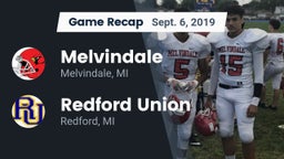 Recap: Melvindale  vs. Redford Union  2019