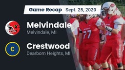 Recap: Melvindale  vs. Crestwood  2020