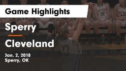Sperry  vs Cleveland  Game Highlights - Jan. 2, 2018