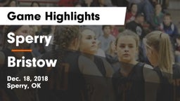Sperry  vs Bristow  Game Highlights - Dec. 18, 2018