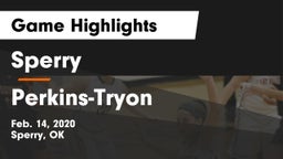 Sperry  vs Perkins-Tryon  Game Highlights - Feb. 14, 2020