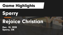 Sperry  vs Rejoice Christian  Game Highlights - Dec. 10, 2020