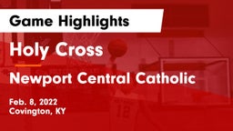 Holy Cross  vs Newport Central Catholic  Game Highlights - Feb. 8, 2022