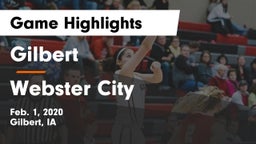 Gilbert  vs Webster City  Game Highlights - Feb. 1, 2020