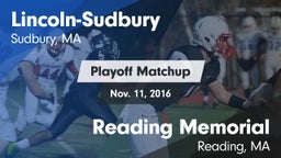 Matchup: Lincoln-Sudbury vs. Reading Memorial  2016