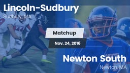 Matchup: Lincoln-Sudbury vs. Newton South  2016