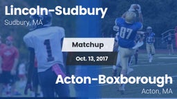 Matchup: Lincoln-Sudbury vs. Acton-Boxborough  2017