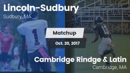 Matchup: Lincoln-Sudbury vs. Cambridge Rindge & Latin  2017