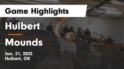 Hulbert  vs Mounds  Game Highlights - Jan. 21, 2023