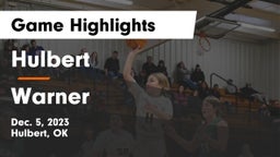 Hulbert  vs Warner  Game Highlights - Dec. 5, 2023