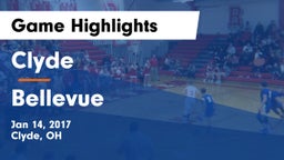 Clyde  vs Bellevue  Game Highlights - Jan 14, 2017
