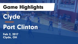 Clyde  vs Port Clinton  Game Highlights - Feb 2, 2017