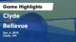 Clyde  vs Bellevue  Game Highlights - Jan. 6, 2018