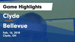 Clyde  vs Bellevue  Game Highlights - Feb. 16, 2018